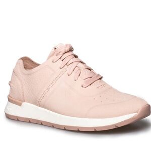 UGG Adaleen Pink Quartz Leather Sneakers